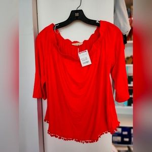 Off the shoulder blouse